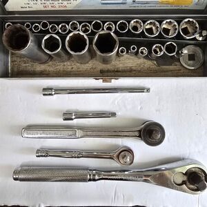 Ace Hardware Case SAE Socket Set & Additional Pieces Mixed Brands LOT OF 33
